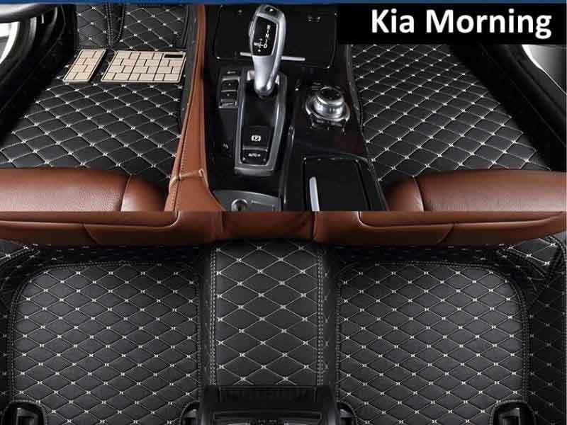 Mẫu thảm lót sàn xe Kia Morning 5D 6D